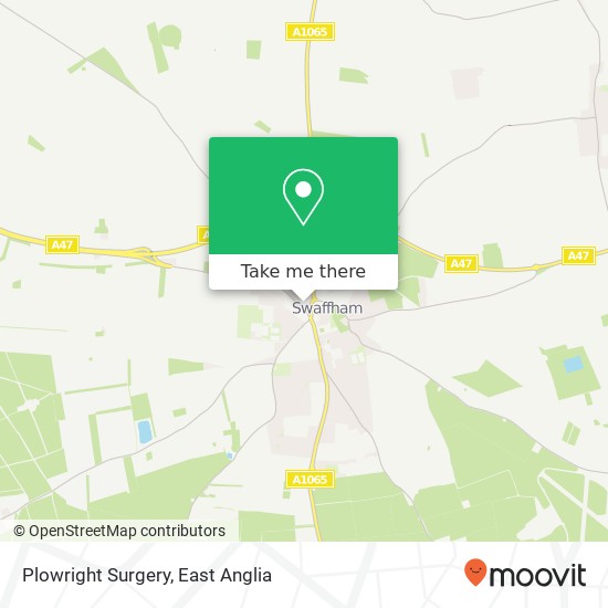 Plowright Surgery map