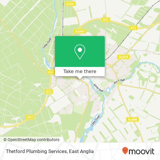 Thetford Plumbing Services map