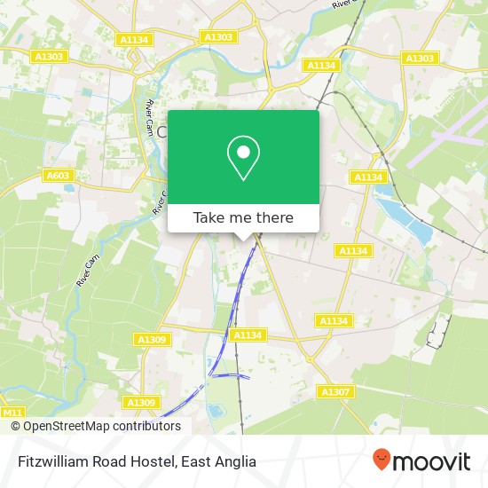 Fitzwilliam Road Hostel map