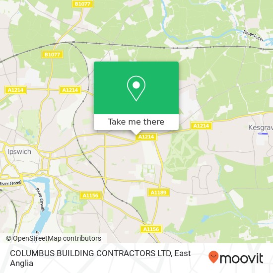 COLUMBUS BUILDING CONTRACTORS LTD map