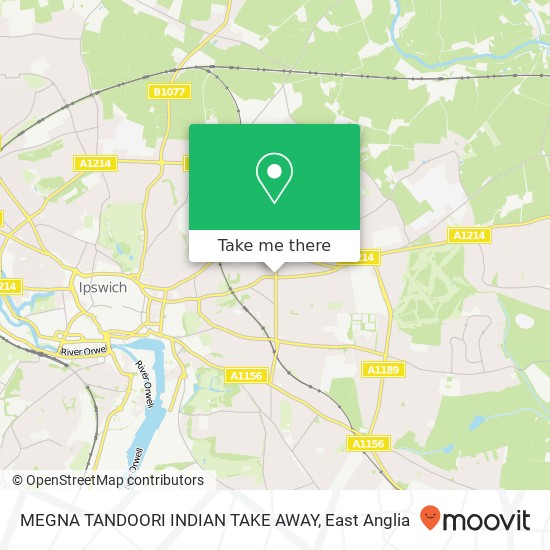 MEGNA TANDOORI INDIAN TAKE AWAY map