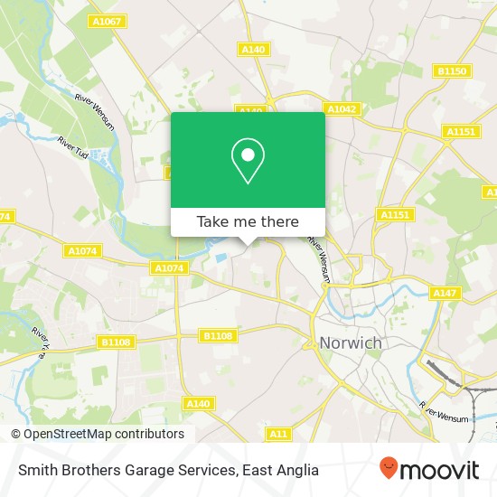 Smith Brothers Garage Services map