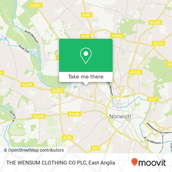 THE WENSUM CLOTHING CO PLC map