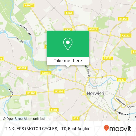TINKLERS (MOTOR CYCLES) LTD map