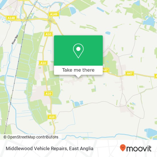 Middlewood Vehicle Repairs map