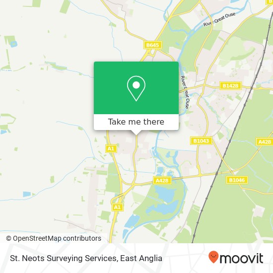 St. Neots Surveying Services map