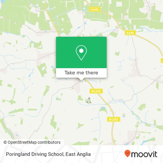 Poringland Driving School map