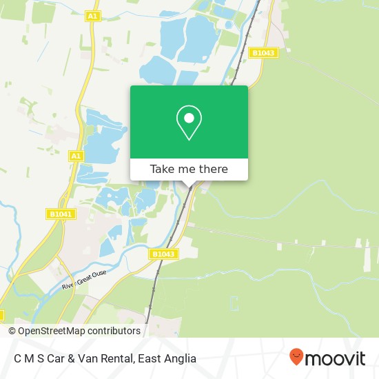 C M S Car & Van Rental map