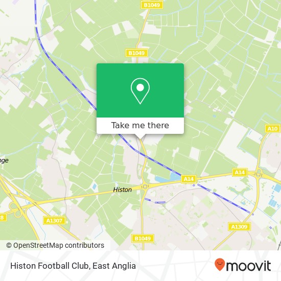 Histon Football Club map