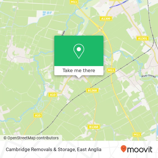 Cambridge Removals & Storage map