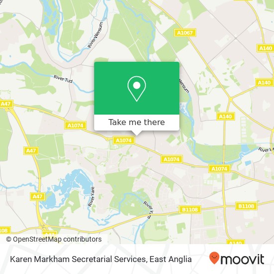 Karen Markham Secretarial Services map