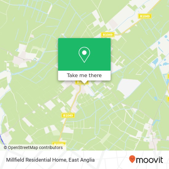 Millfield Residential Home map