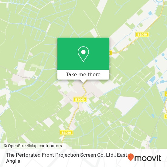 The Perforated Front Projection Screen Co. Ltd. map
