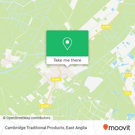 Cambridge Traditional Products map