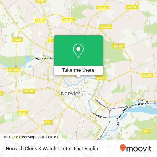 Norwich Clock & Watch Centre map