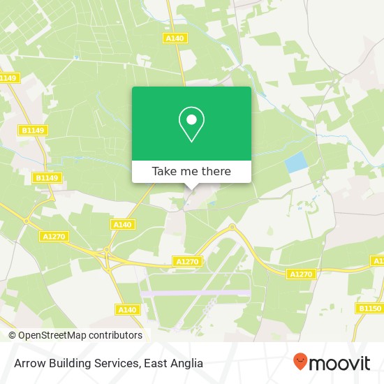 Arrow Building Services map