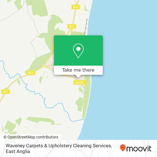 Waveney Carpets & Upholstery Cleaning Services map