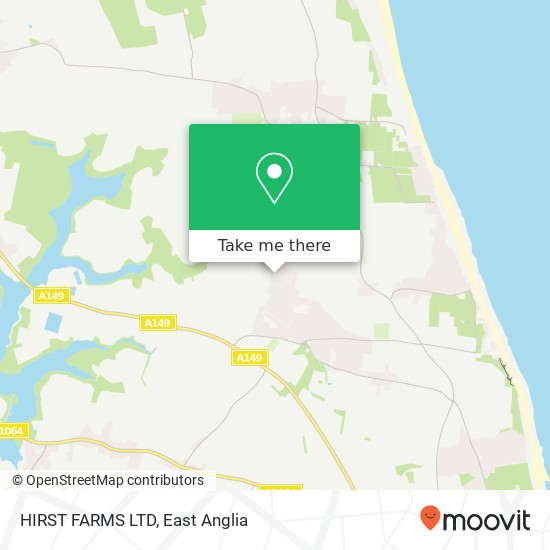 HIRST FARMS LTD map