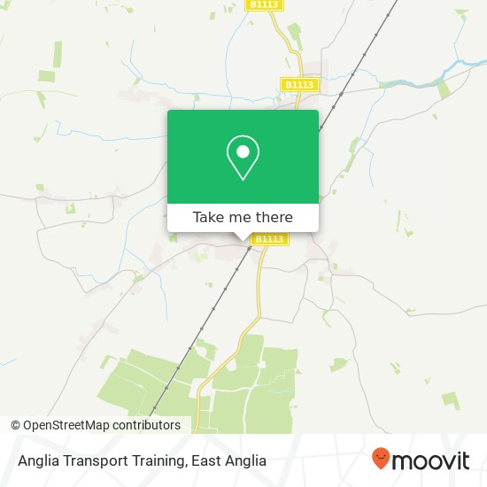 Anglia Transport Training map