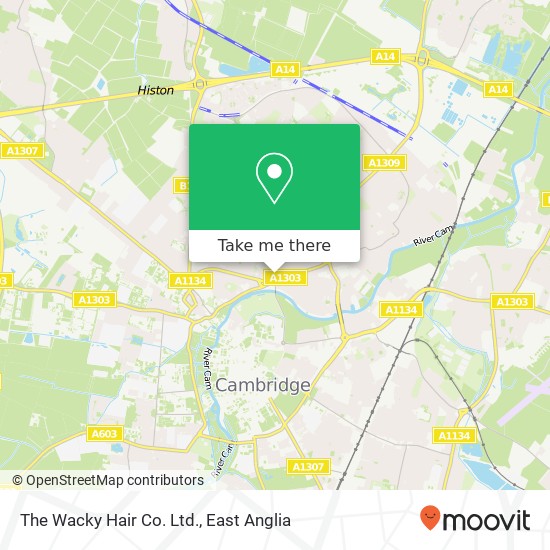 The Wacky Hair Co. Ltd. map