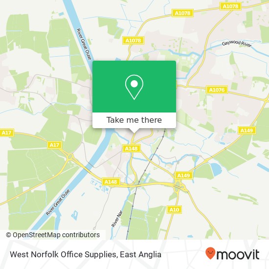 West Norfolk Office Supplies map