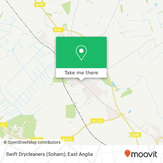 Swift Drycleaners (Soham) map