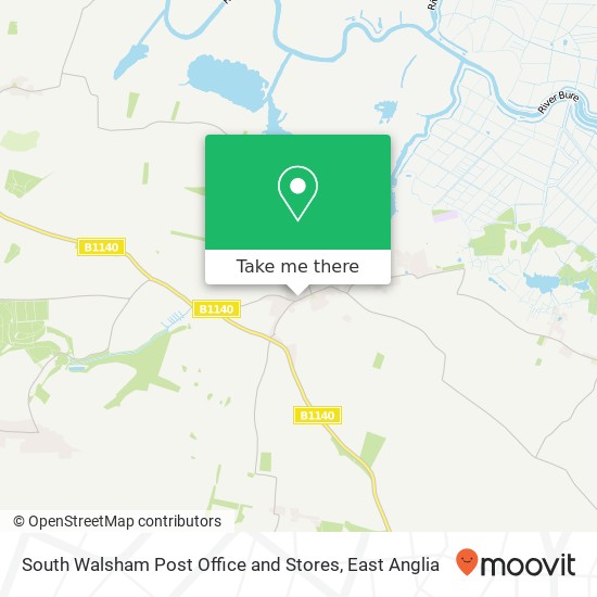 South Walsham Post Office and Stores map
