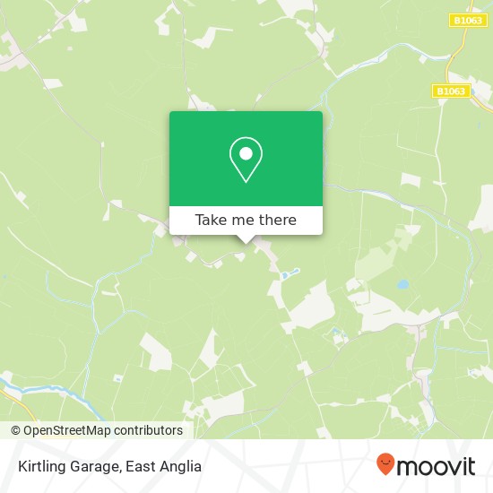 Kirtling Garage map