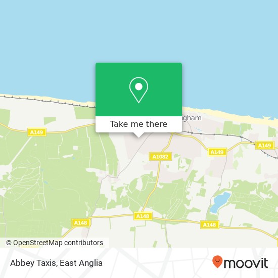 Abbey Taxis map