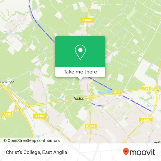 Christ's College map