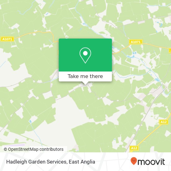 Hadleigh Garden Services map