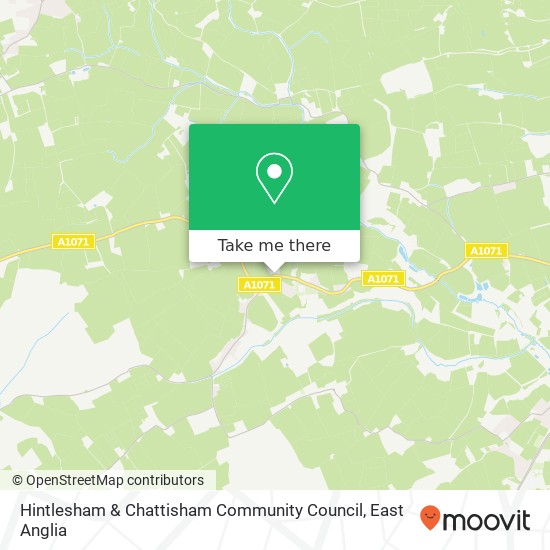 Hintlesham & Chattisham Community Council map