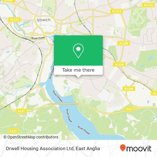 Orwell Housing Association Ltd map