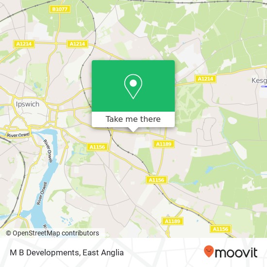 M B Developments map