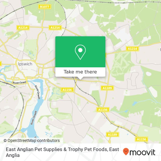 East Anglian Pet Supplies & Trophy Pet Foods map