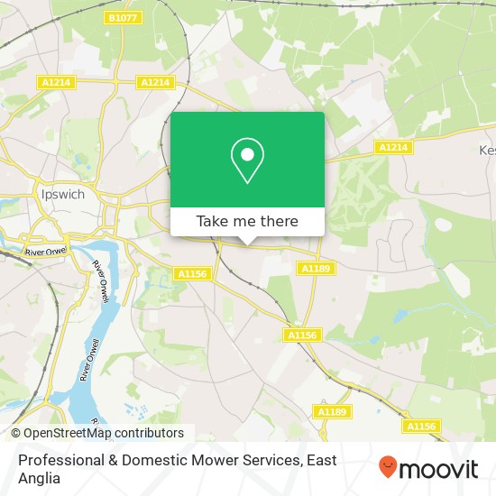 Professional & Domestic Mower Services map