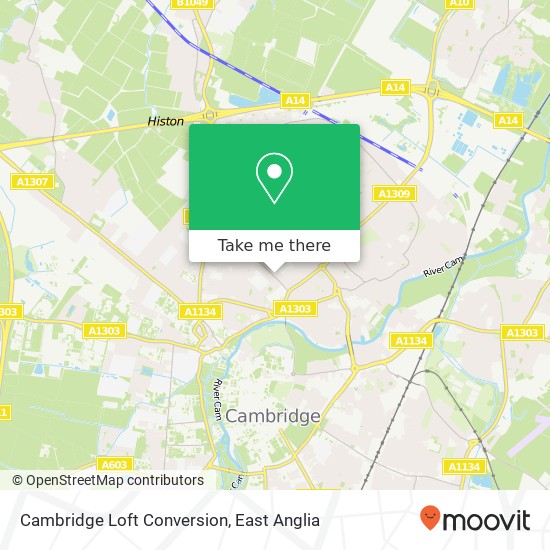 Cambridge Loft Conversion map