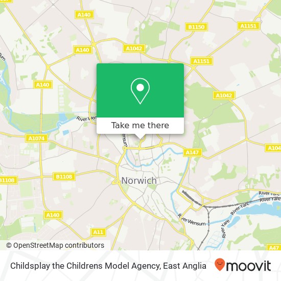 Childsplay the Childrens Model Agency map