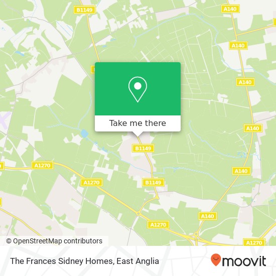 The Frances Sidney Homes map
