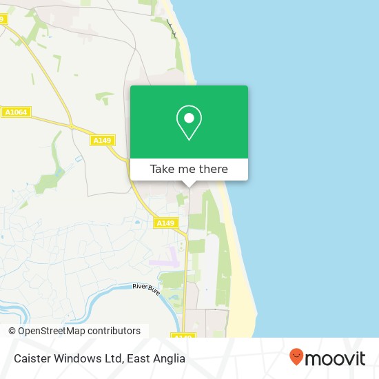 Caister Windows Ltd map