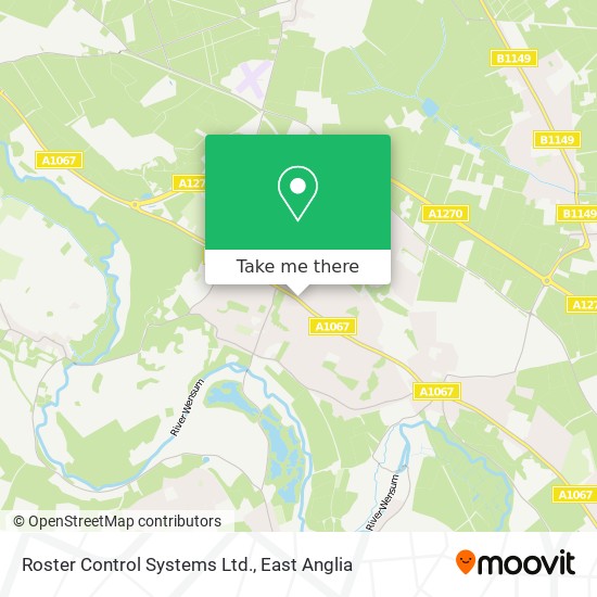Roster Control Systems Ltd. map