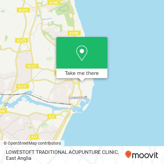 LOWESTOFT TRADITIONAL ACUPUNTURE CLINIC map