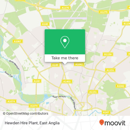 Hewden Hire Plant map