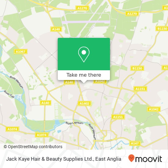 Jack Kaye Hair & Beauty Supplies Ltd. map