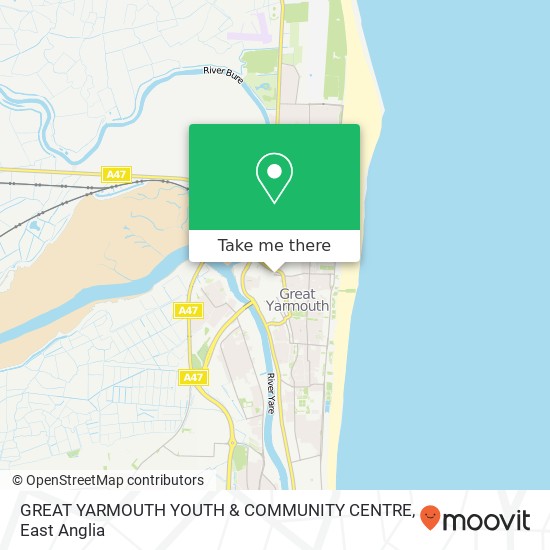 GREAT YARMOUTH YOUTH & COMMUNITY CENTRE map