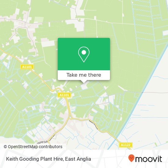 Keith Gooding Plant Hire map