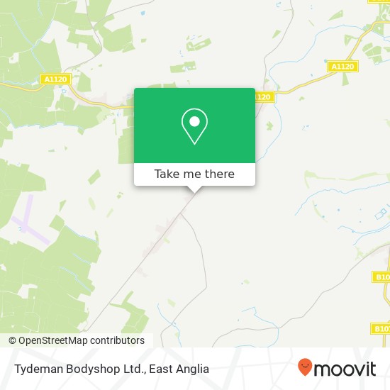 Tydeman Bodyshop Ltd. map