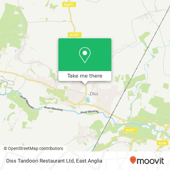 Diss Tandoori Restaurant Ltd map