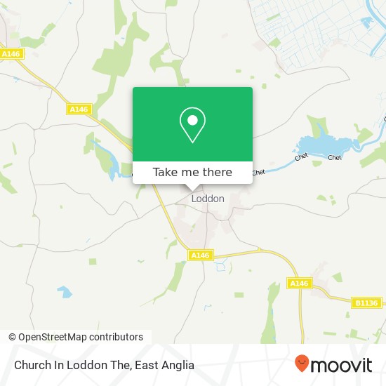 Church In Loddon The map