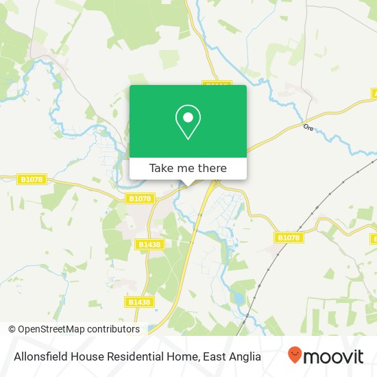 Allonsfield House Residential Home map